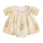 Body Infantil Feminino Tule Floral