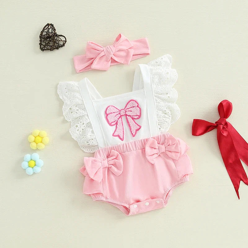 Body Infantil Infantil Feminino Renda Lacinhos