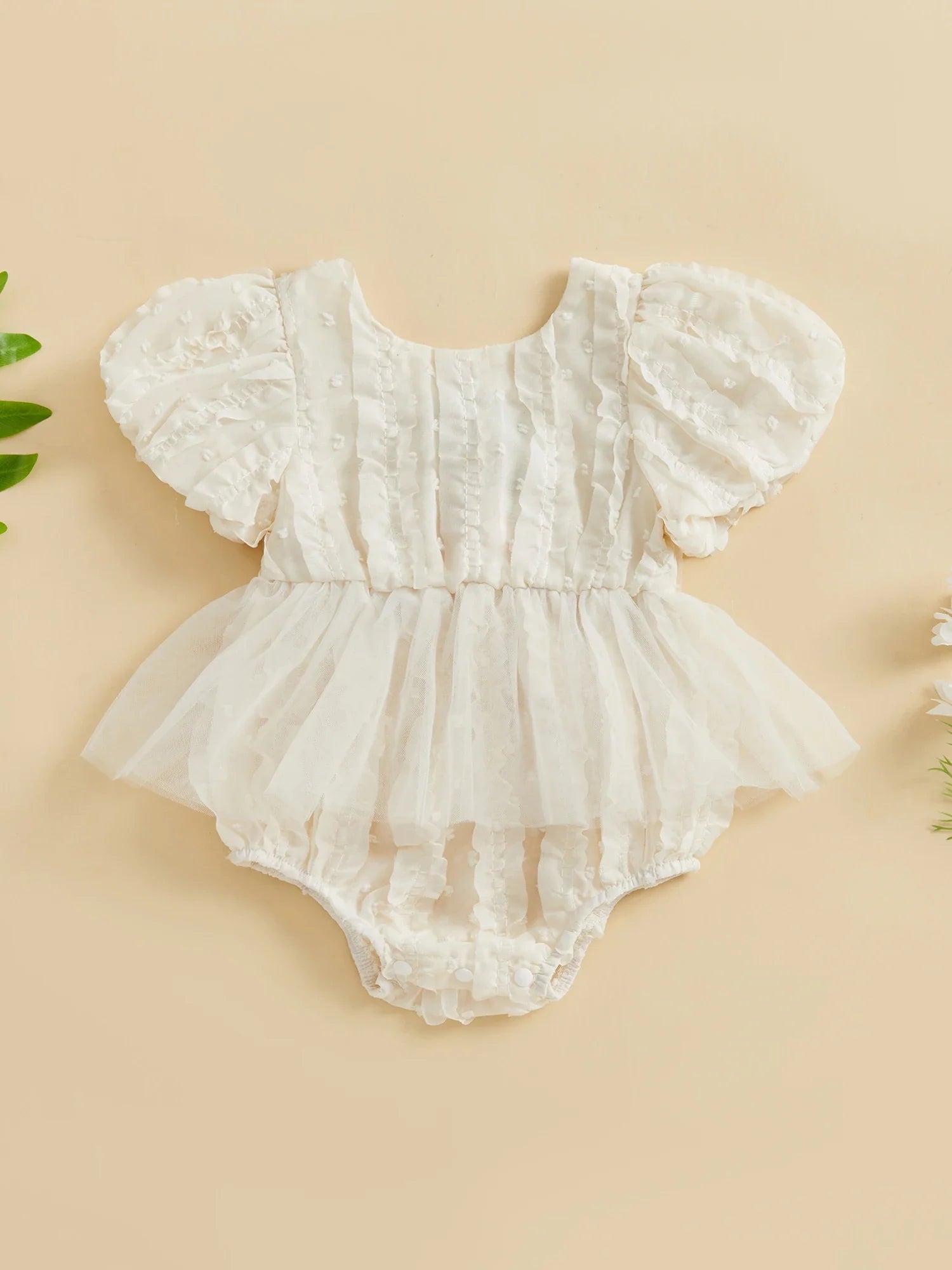 Body infantil Feminino Flor Babadinhos