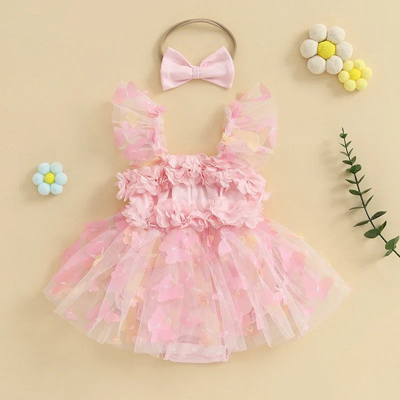 Body Infantil Feminino Rosa Floral