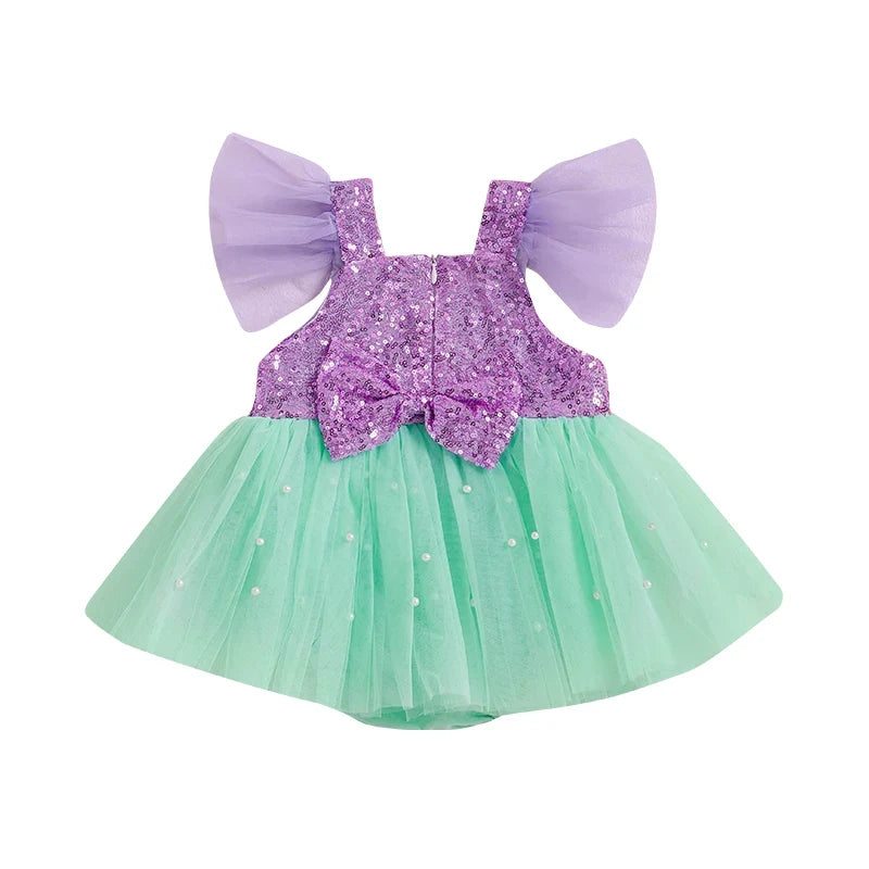 Body Infantil Vestidinho Sereia