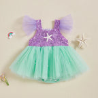 Body Infantil Vestidinho Sereia