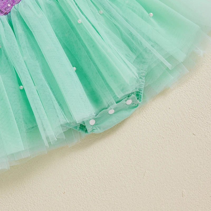 Body Infantil Vestidinho Sereia