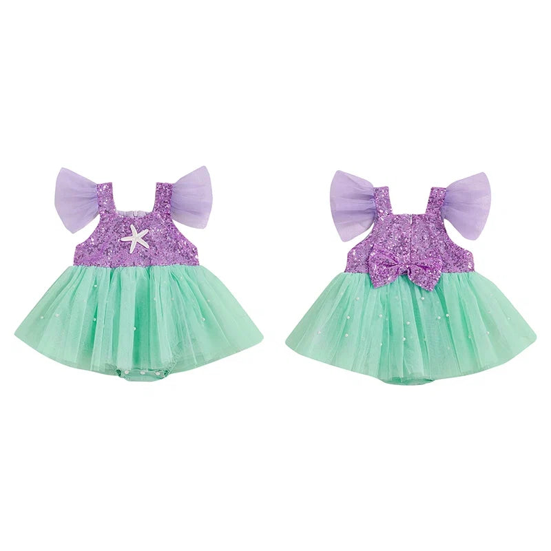Body Infantil Vestidinho Sereia