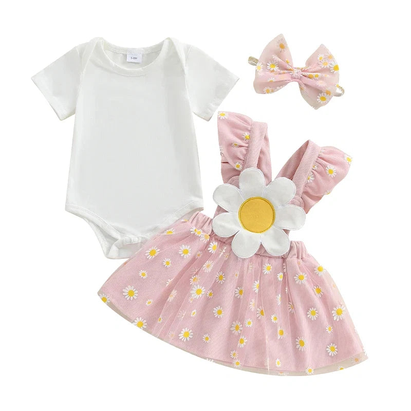 Conjunto Infantil Feminino Margaridas