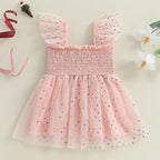 Vestido Infantil de Tule Lacinho