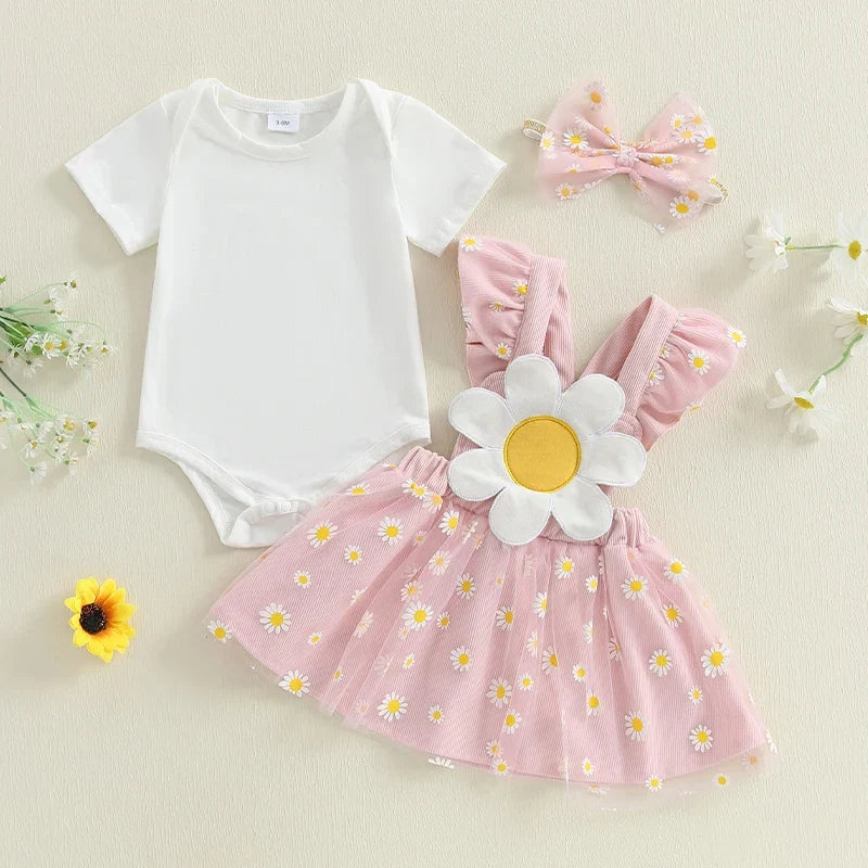Conjunto Infantil Feminino Margaridas
