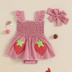 Vestido Infantil Xadrez Moranguinho