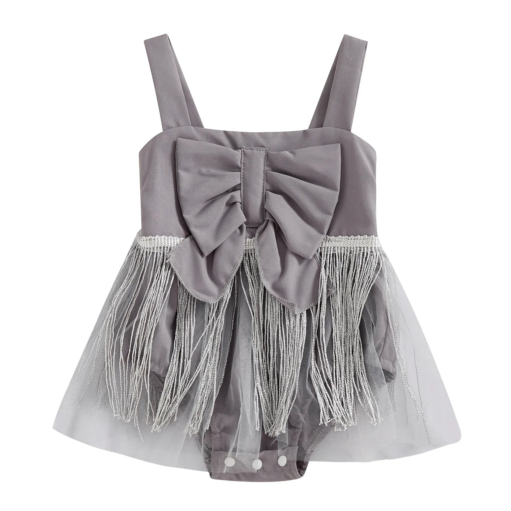 Body Infantil Feminino Laço Franjinha