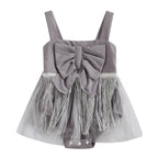 Body Infantil Feminino Laço Franjinha