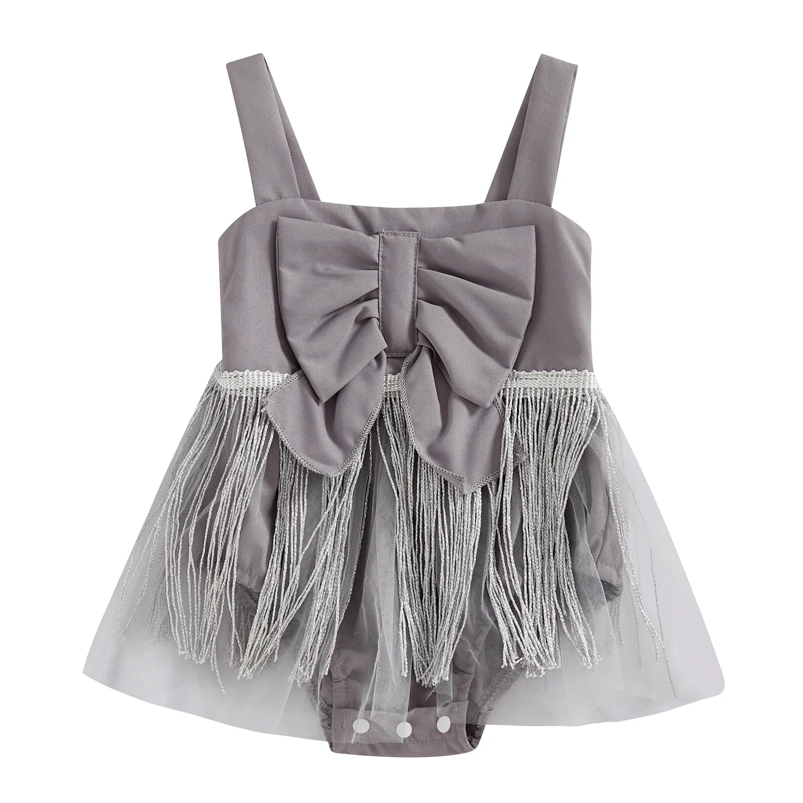 Body Infantil Feminino Laço Franjinha