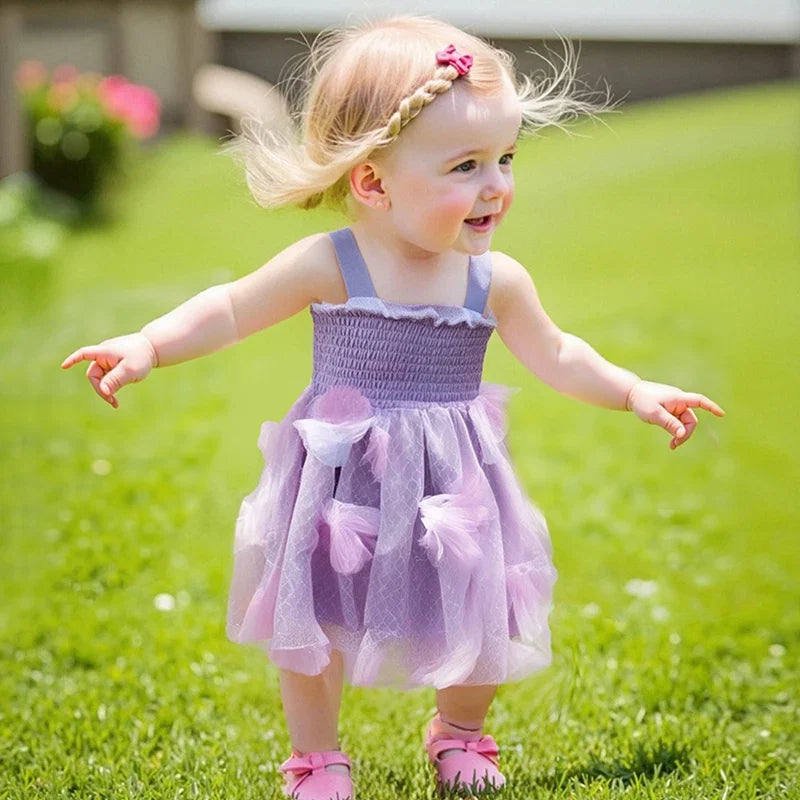 Vestido Infantil Tule Asinha