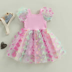 Vestido Infantil de Tule Borboletinhas