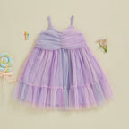 Vestido Infantil Tulezinho Roxo