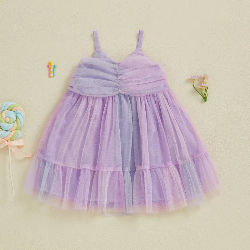 Vestido Infantil Tulezinho Roxo