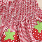 Vestido Infantil Xadrez Moranguinho