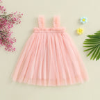 Vestido Infantil de Tule Lacinho