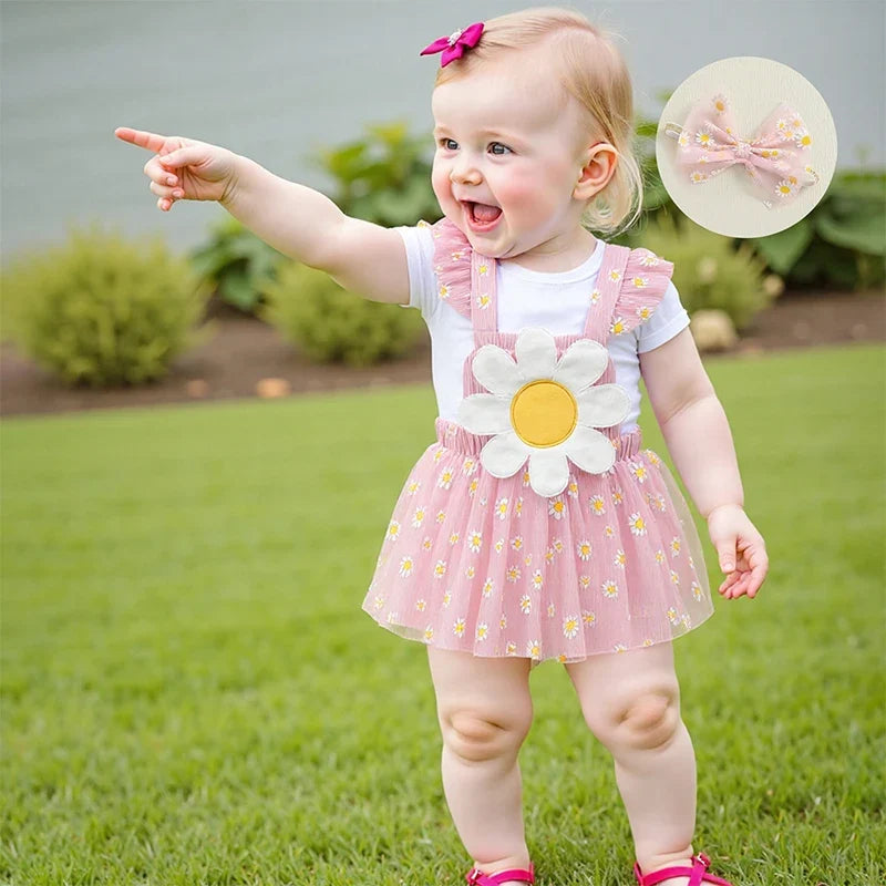 Conjunto Infantil Feminino Margaridas