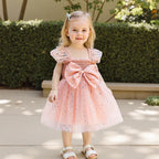 Vestido Infantil de Tule Lacinho