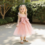 Vestido Infantil de Tule Lacinho