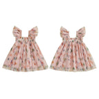 Vestido Infantil Tule Coraçõeszinhos