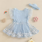 Body Infantil Feminino Bordado Flores
