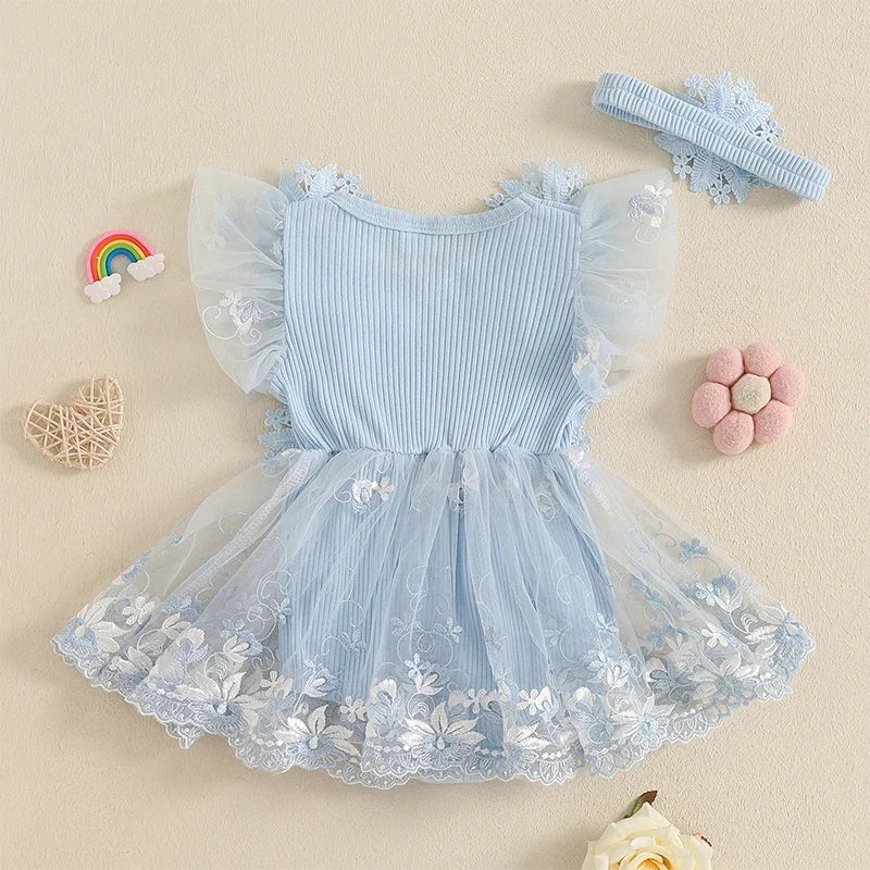 Body Infantil Feminino Bordado Flores