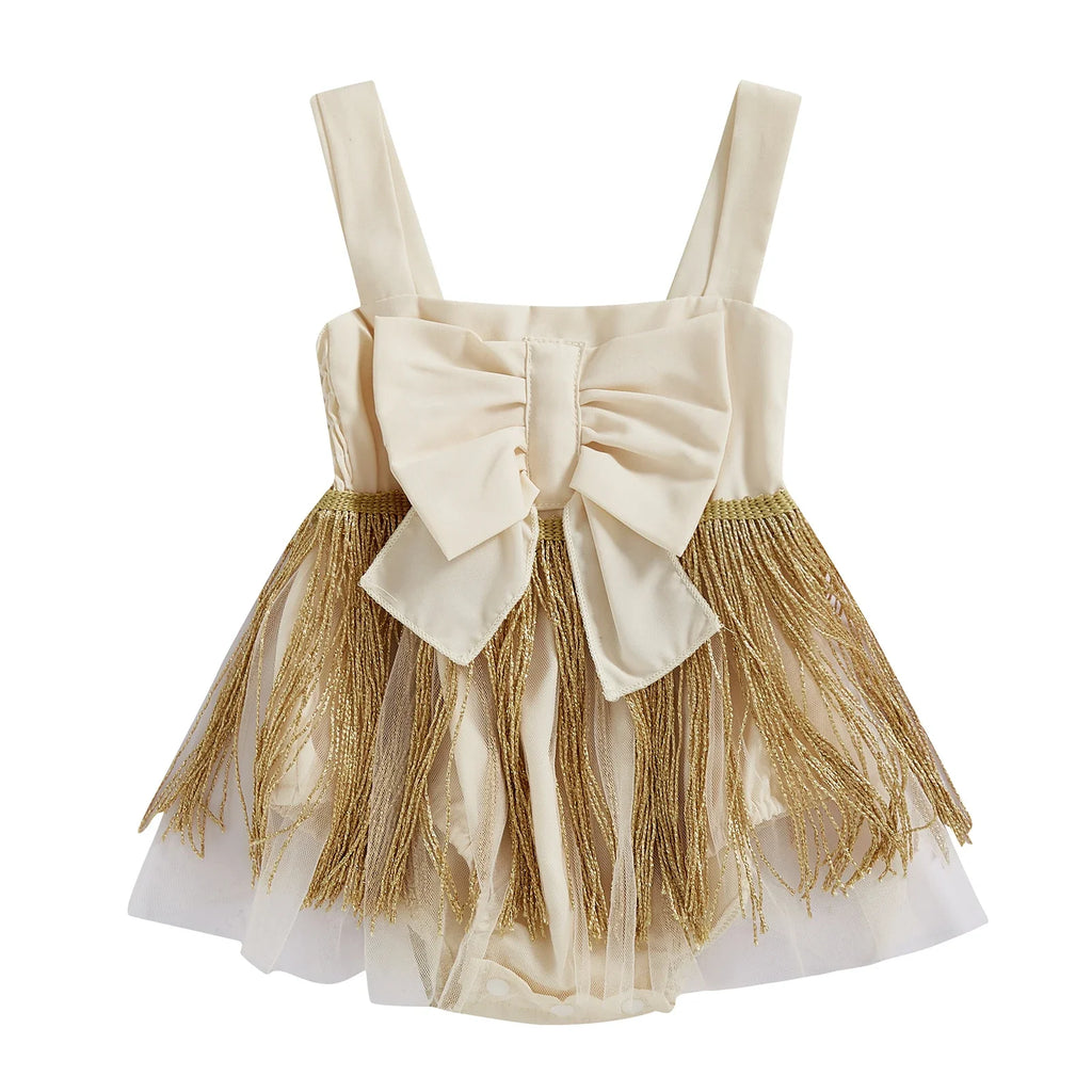 Body Infantil Feminino Laço Franjinha