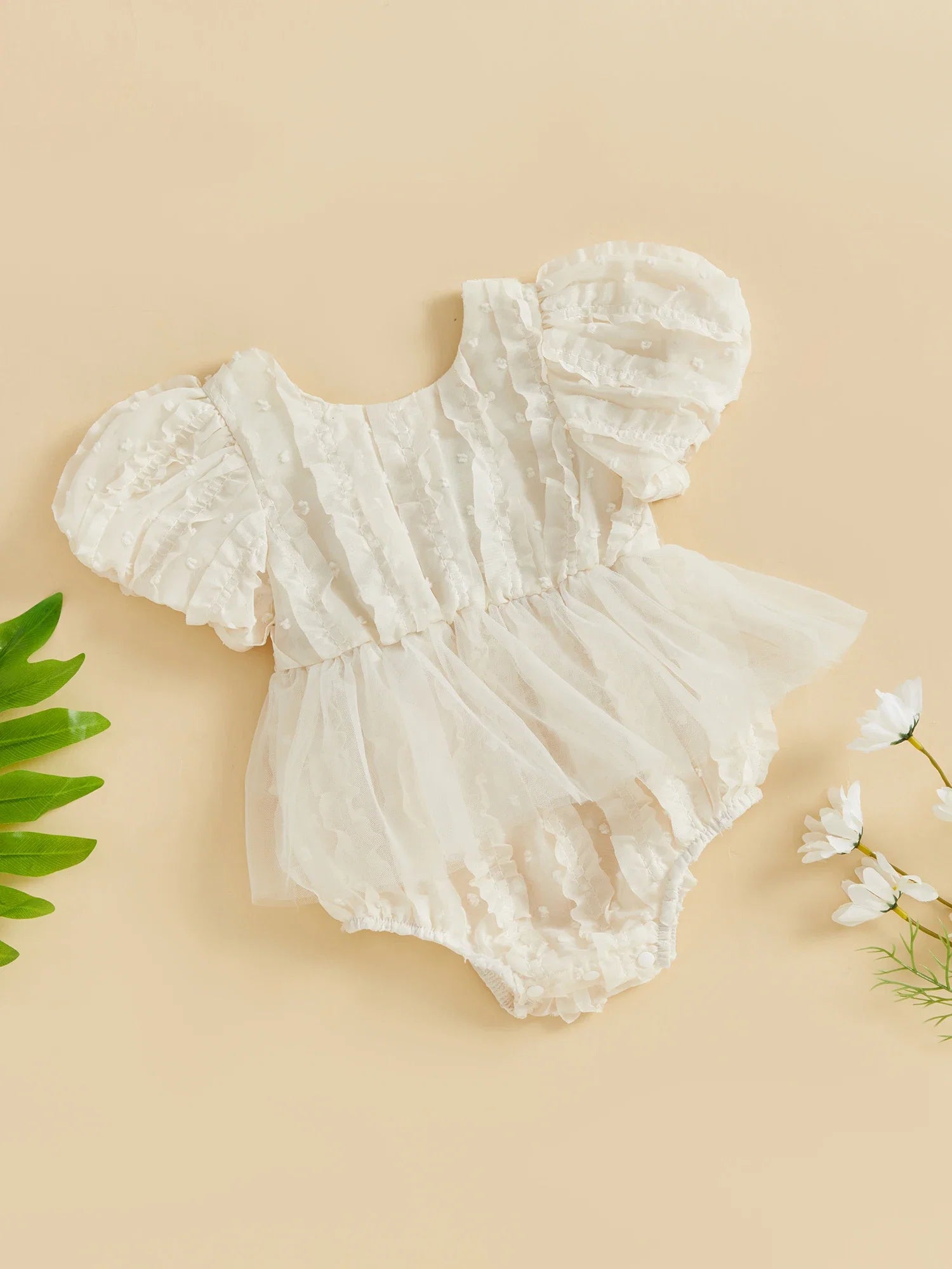 Body infantil Feminino Flor Babadinhos