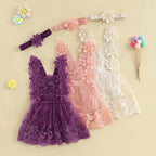 Vestido Infantil Rendado Floral
