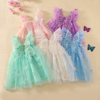 Vestido de Tule Infantil Asa Lacinhos