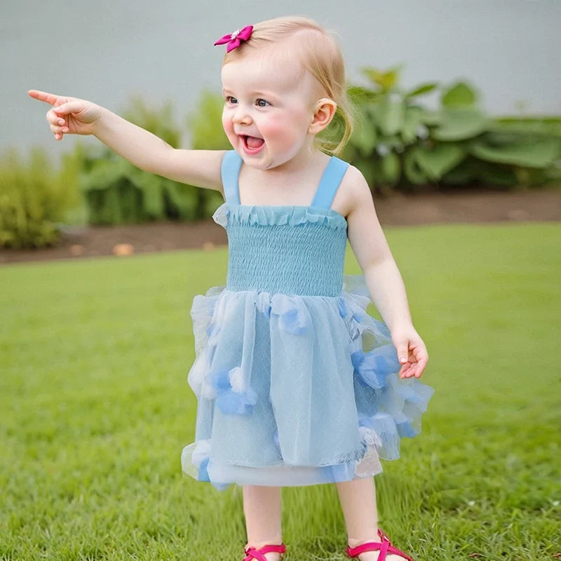Vestido Infantil Tule Asinha