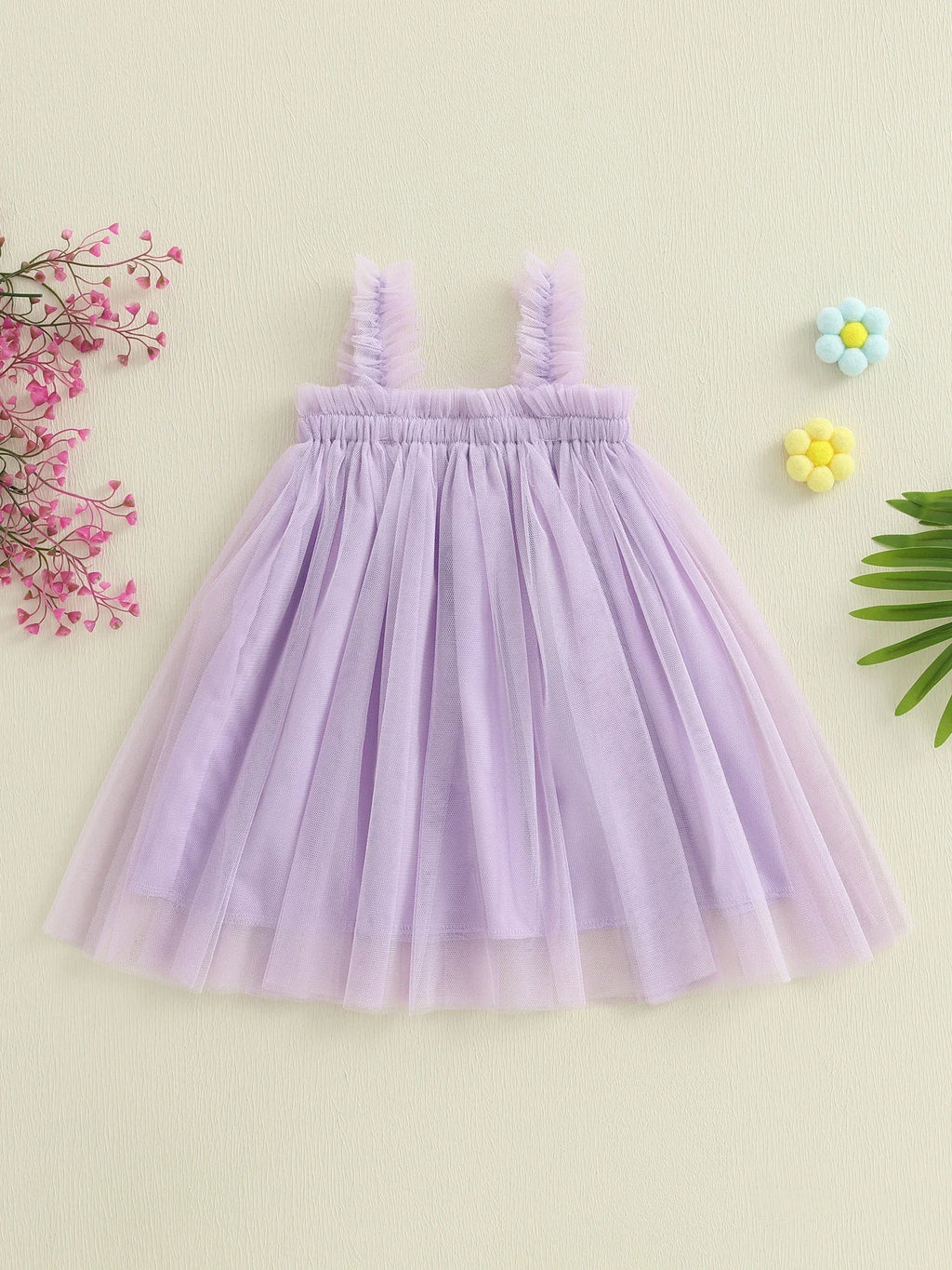 Vestido Infantil de Tule Lacinho