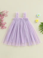 Vestido Infantil de Tule Lacinho