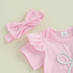Conjunto Infantil Feminino Verão Lacinhos
