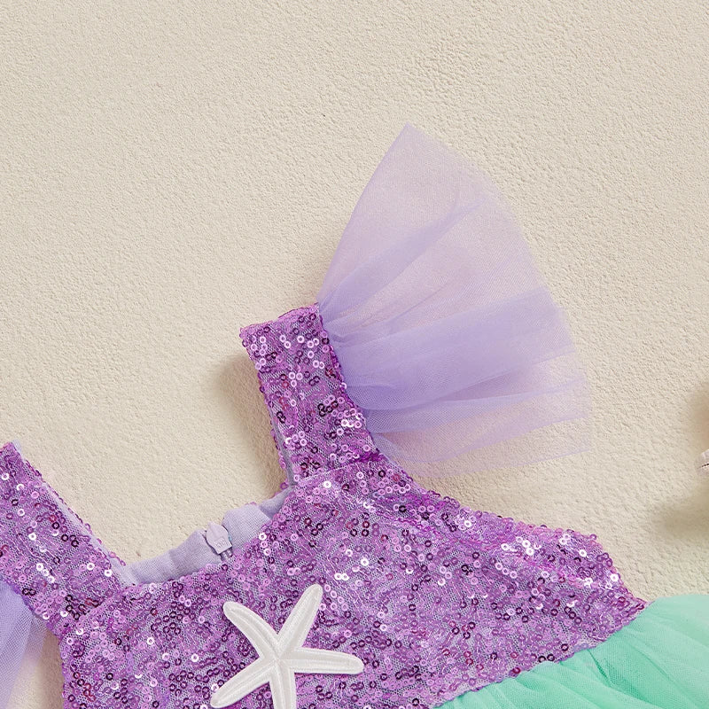 Body Infantil Vestidinho Sereia