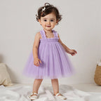 Vestido Infantil de Tule Lacinho