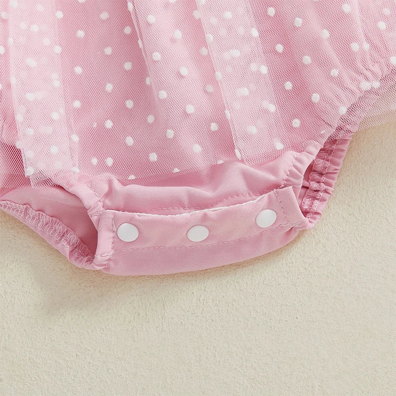 Body Infantil Tule Poá Girl