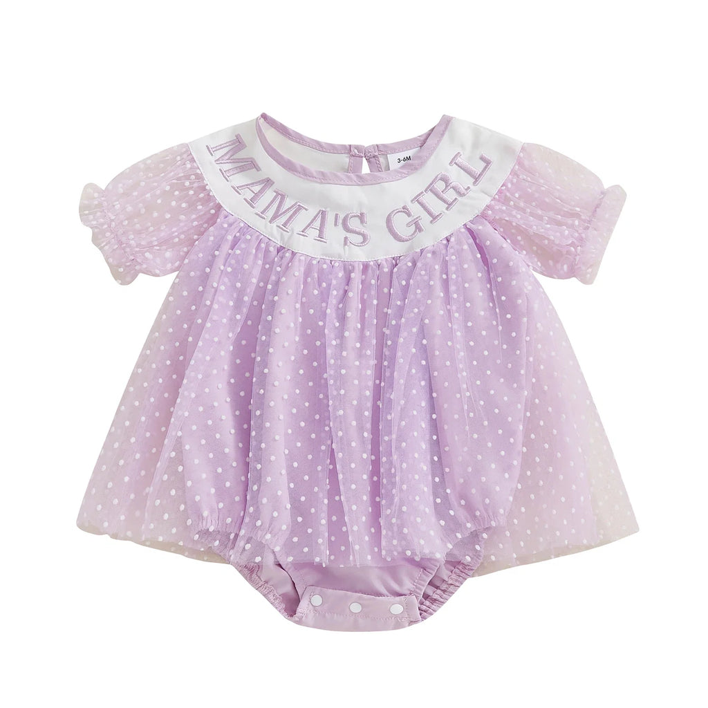 Body Infantil Tule Poá Girl