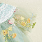 Body Infantil Feminino Tule Floral