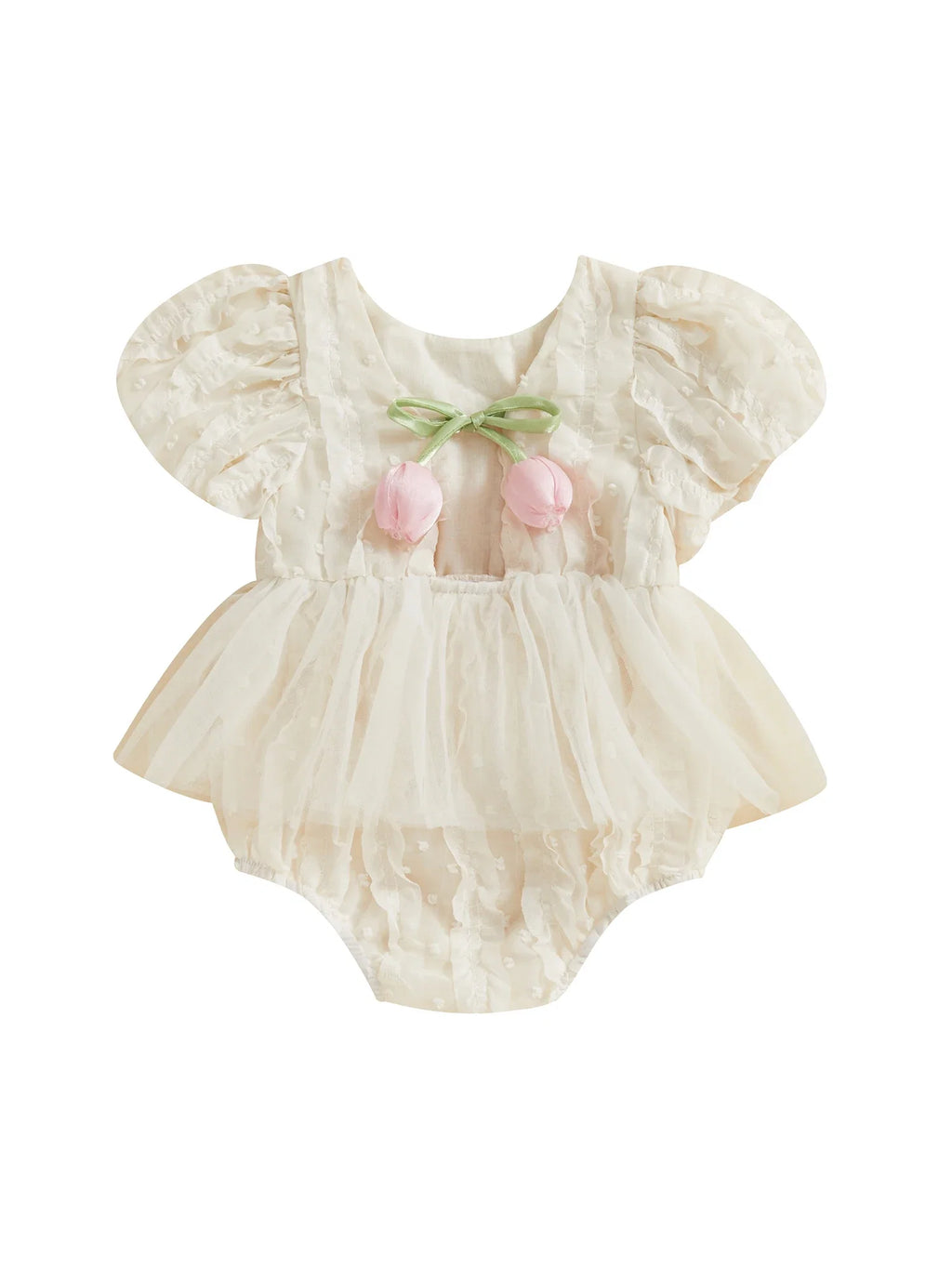 Body infantil Feminino Flor Babadinhos