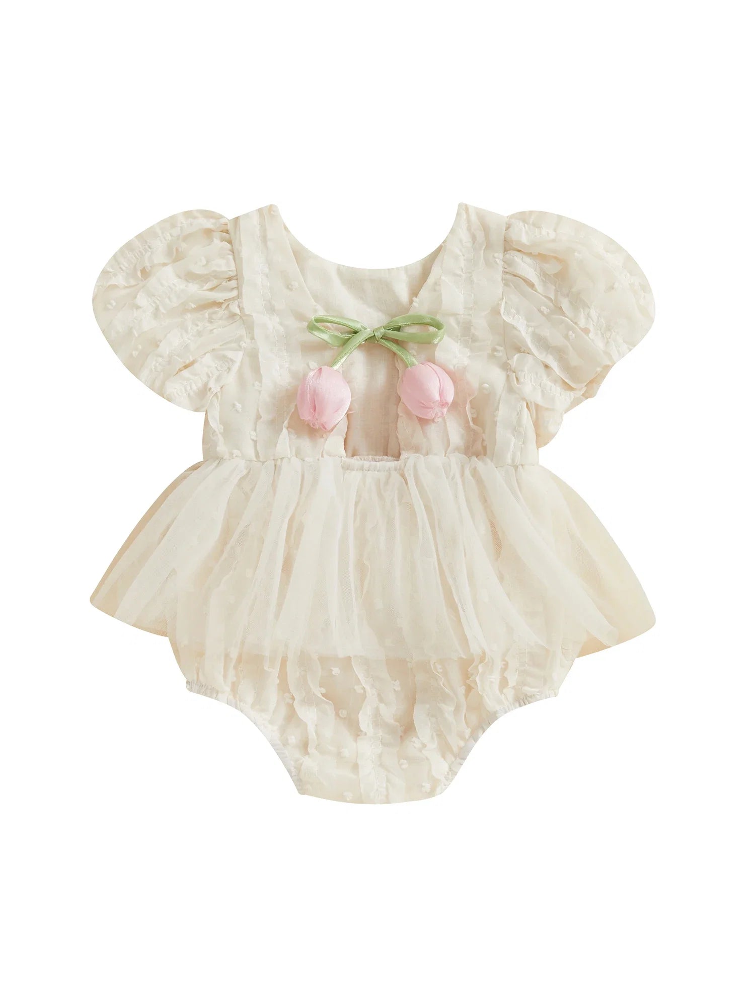 Body infantil Feminino Flor Babadinhos