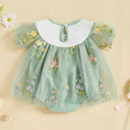 Body Infantil Feminino Tule Floral