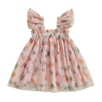 Vestido Infantil Tule Coraçõeszinhos