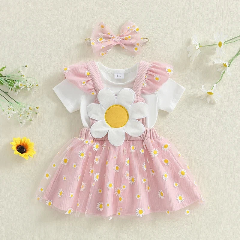 Conjunto Infantil Feminino Margaridas