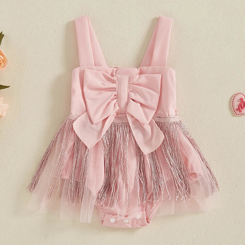 Body Infantil Feminino Laço Franjinha