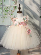 Vestido Infantil de Festa Flores