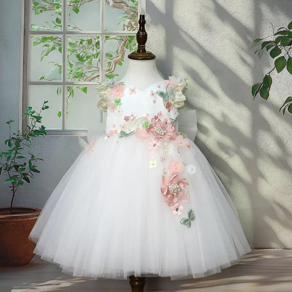 Vestido Infantil de Festa Flores