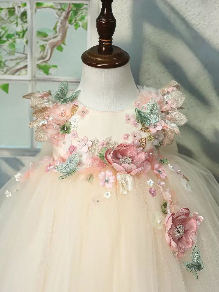 Vestido Infantil de Festa Flores