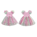 Vestido Infantil de Tule Borboletinhas